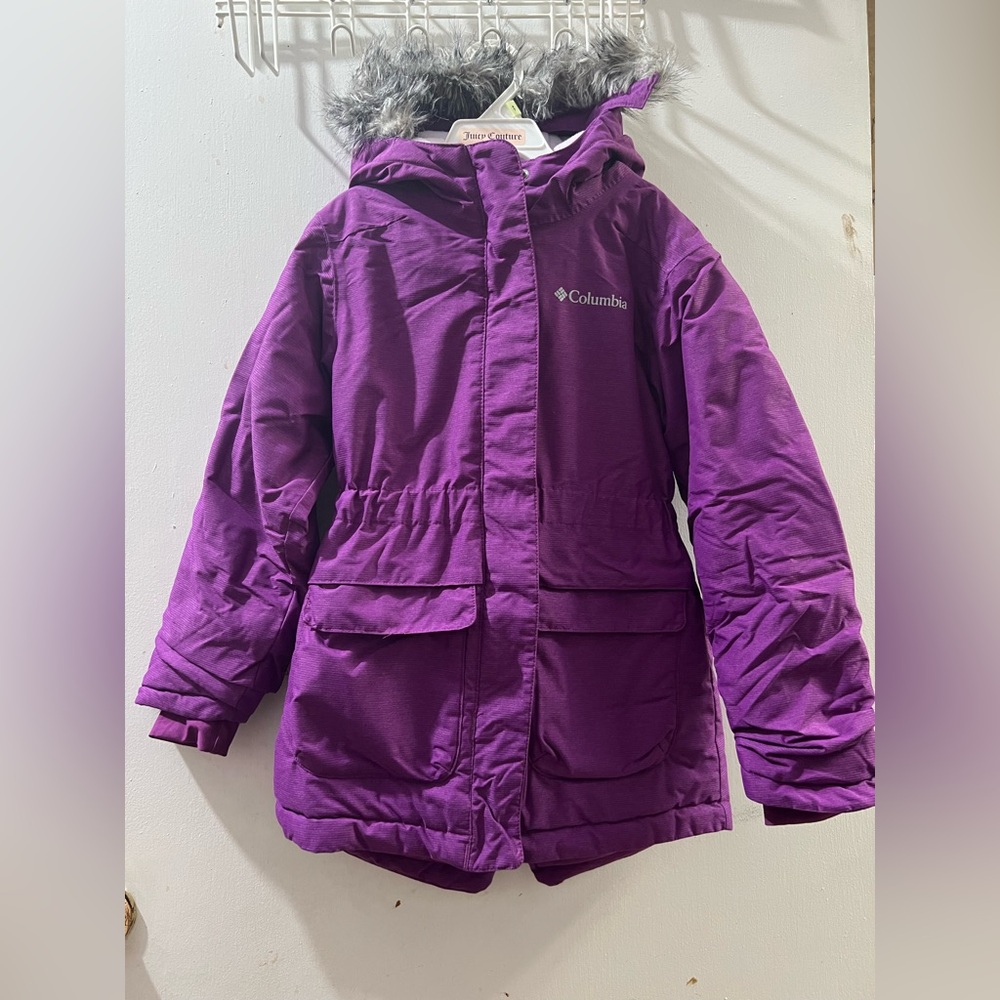 Columbia girls purple winter jacket.